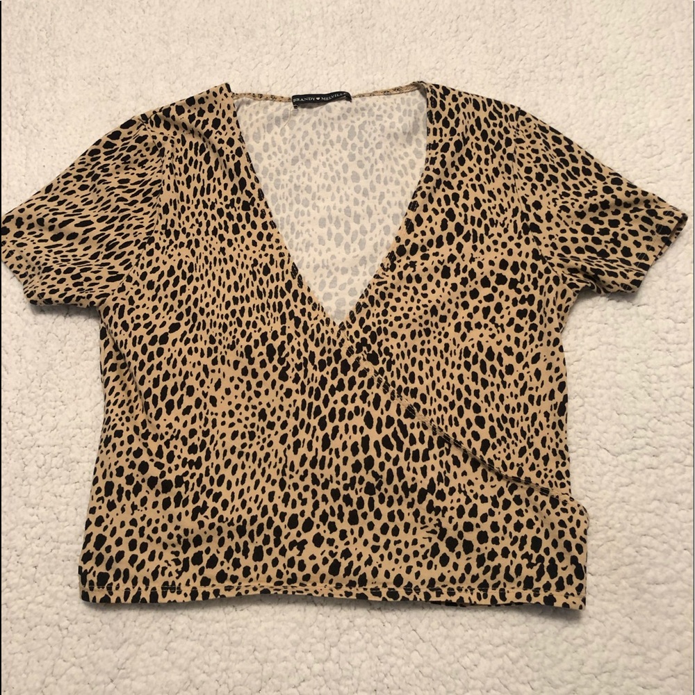 Brandy Melville Cheetah Print Crop Top